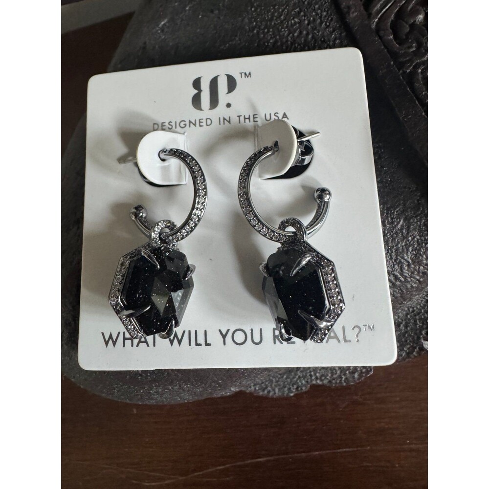 BP. Obsidian Earrings